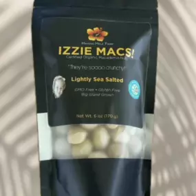 Salted Organic Izzie Mac! Macadamia Nuts-Wholes