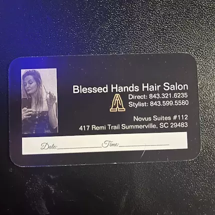 Logo van Blessed hands hair salon