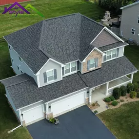 We recently transformed this storm damaged roof at a home in Illinois.