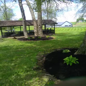 Working with fellow family-owned business, Kaufman Mulch in Millersburg, allows Steven to offer a wide selection and trusted quality. He guides homeowners and business owners to select the color and shred to best complement any building.