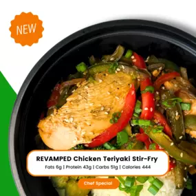 LunaFit Fresh Altamonte Springs and Orlando healthy meal prep and delivery featuring High Protein Chicken Teriyaki Stir-Fry