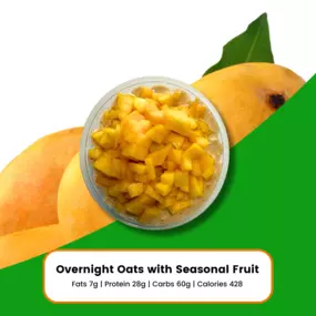 LunaFit Fresh Altamonte Springs and Orlando healthy meal prep and delivery Overnight Oats with Seasonal Fruit