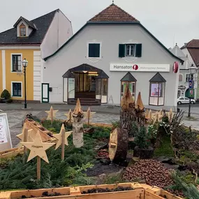 Hansaton Hörkompetenz-Zentrum Hauptplatz 14, Zwettl von der gegenüberliegenden Straßenseite kommend