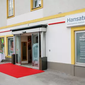 Hansaton Hörkompetenz-Zentrum Birkfelder Straße 2, Weiz von rechts kommend