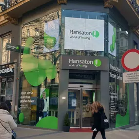 Hansaton Hörkompetenz-Zentrum Mariahilfer Straße 31 (Ecke Capistrangasse), Wien Frontansicht