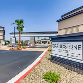 Property signage and entrance