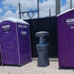 John To Go Porta Potties and hand washing station