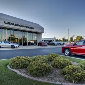 Lexus of Peoria dealership exterior on a cloudless day