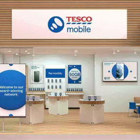 Tesco Mobile store front