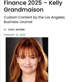 Kelly Grandmaison Named “Woman of Influence” in Finance 2025

We are beyond proud to share that Kelly Grandmaison, co-founder of Impact Ventures International (IVI), has been recognized as a “Woman of Influence: Finance 2025” by the Los Angeles Business Journal! ????
About the Recognition:

This prestigious title honors visionary leaders in finance who are making a significant impact in business, investment, and wealth management. Kelly’s expertise in financial strategy, venture consulting, and 