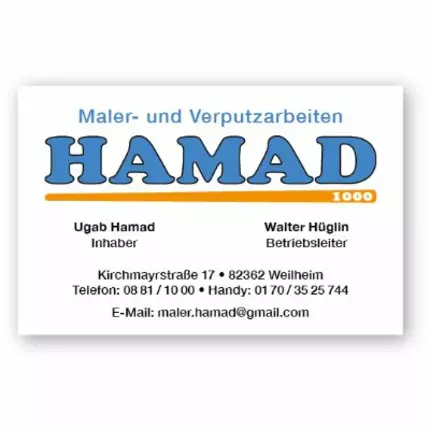 Logo van Hamad Maler- und Verputzarbeiten