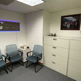 Insurance Specialties inside waiting area