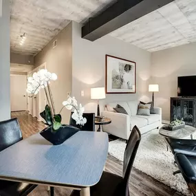 Living and dining area