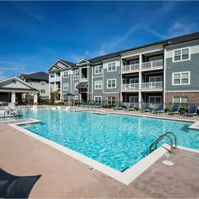 A large swimming pool