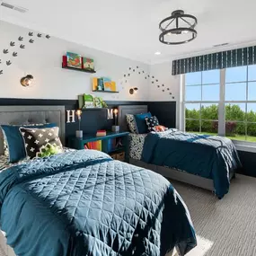 Large secondary bedrooms on the second floor