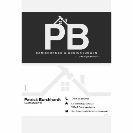 Logo de PB Sanierungen & Abdichtungen UG (haftungsbeschränkt)