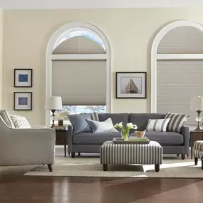 Stylish, energy-efficient, and designed for tricky arched windows! These cellular shades provide insulation while keeping your home looking polished.