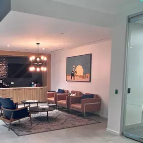 Seating area of Pulte Homes San Antonio Office