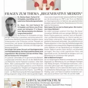 Bild von Privatpraxis Orthopädie Rosenheim - Dr. med. Markus Geyer