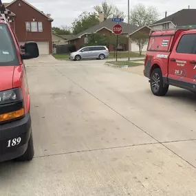 A#1 Air logo van and truck