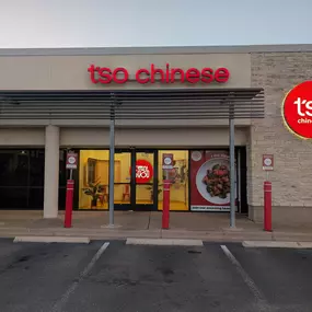 Storefront and Parking view of Tso Chinese Takeout & Delivery Round Rock 78664