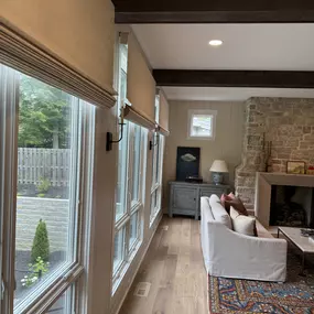 Motorized Woven Roman Shades, Montgomery, Ohio