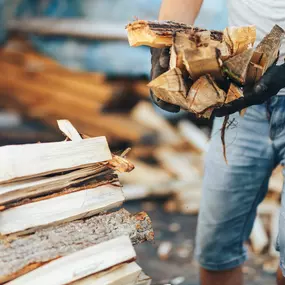 In addition to landscaping, excavating, demolition, and concrete services, Trinity Landscaping & Excavating also has ready-to-burn split oak and mixed hard wood for sale.