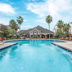 Resort-style pool with sundeck