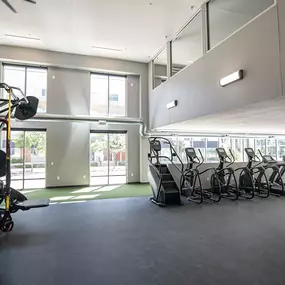 Two-story fitness center