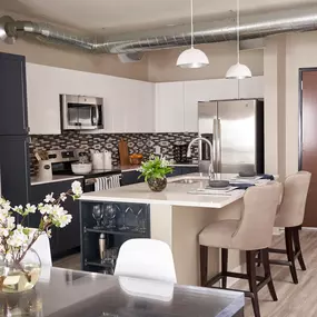 Dining area with kitchen