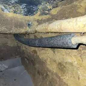 Slab leak repair of a cold water line. Abel Plumbing TX
