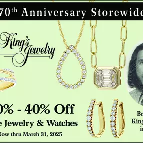 20-40% off Fine Jewelry & Watches