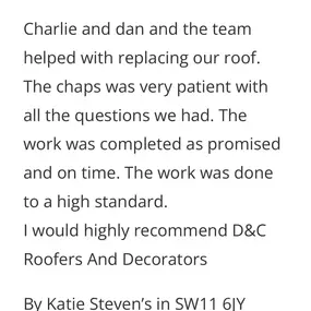 Bild von D and C Roofers and Decorators