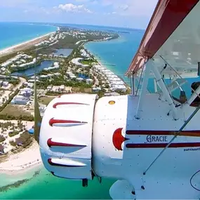 Biplane Flight Above Boca Grande