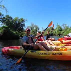 Happy Paddlers On One Of Our Kayak Eco Tours