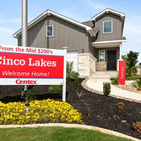 Affordable new construction homes at Cinco Lakes by Centex.