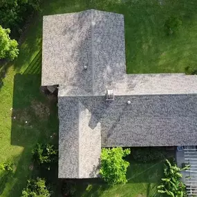 Aerial Photo of New Roof Installation in Youngsville, LA