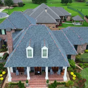 Beautiful home roof installation by Cloteaux Roofing & Construction based out our shop in Lafayette, LA