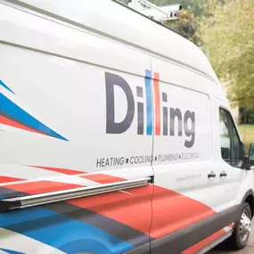 Dilling Heating, Cooling, Plumbing & Electrical HVAC van