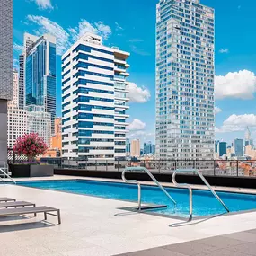 Swimming pool with a view