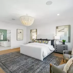 Expansive primary bedroom suites