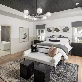 Luxurious primary bedroom suites