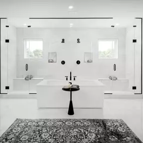 Luxurious primary bathrooms