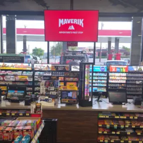 interior photo showing cash register