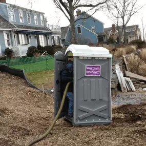 John To Go Porta Potty getting pumped