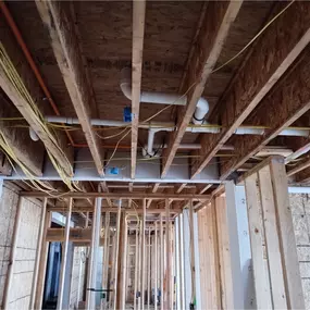 Apartment build with new plumbing and pipes throughout the complex.