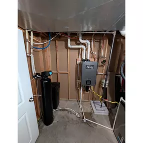 Tankless style water heater.