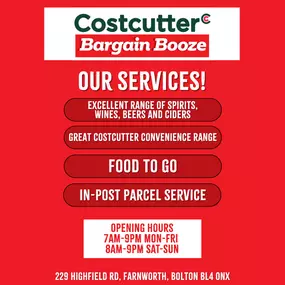 Pop along and check out our great deals.