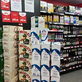 Great range of Beers, Lagers and ciders