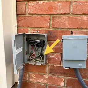 Hvac electrical disconnect replacement
